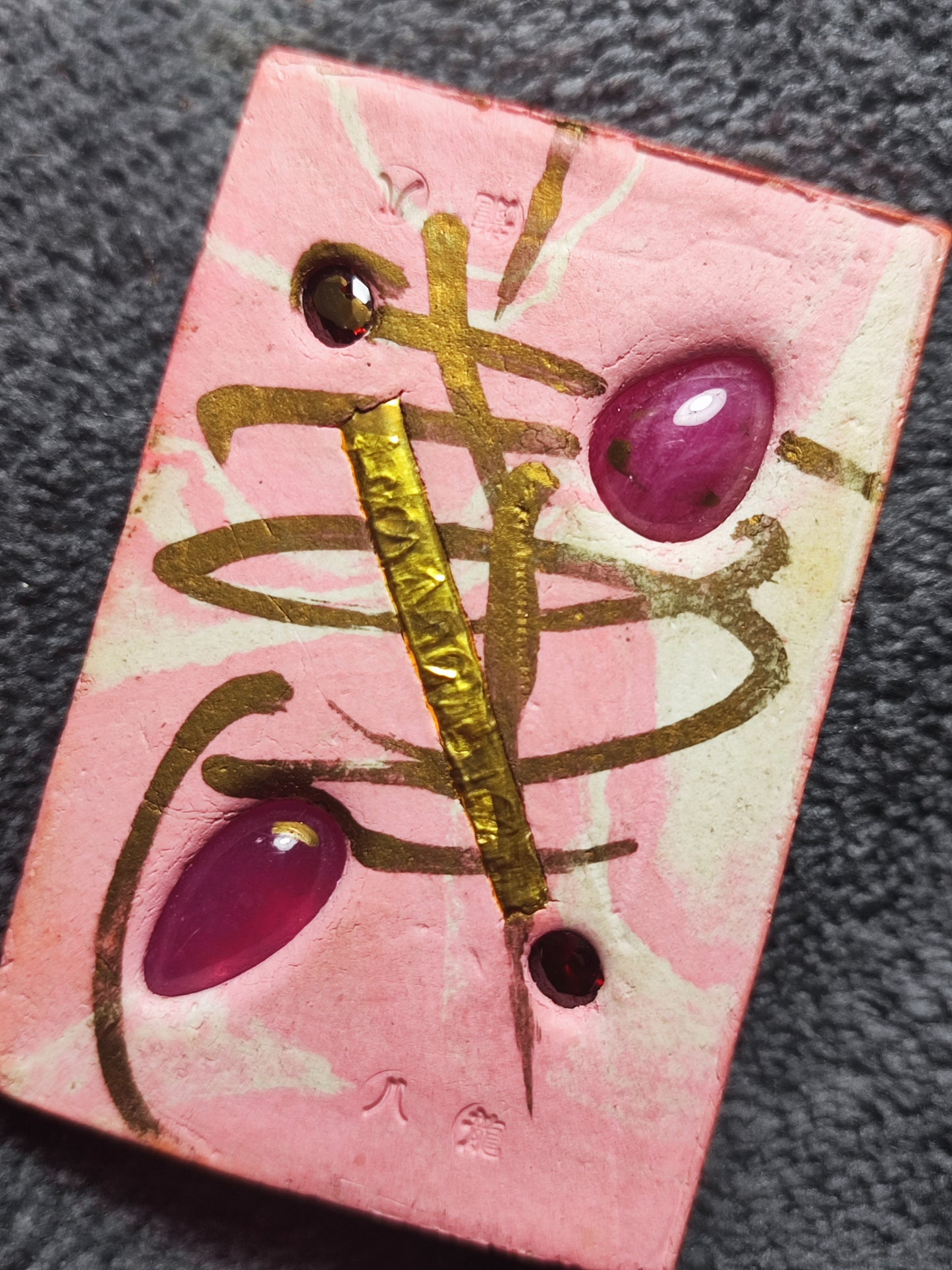 🏆 1st Place Winner: Thep Akhi (First Batch) - B.E. 2561 Ultra-Rare: 1 of Only 10 Pieces Worldwide | Real Rubies & Solid Gold Takruts
