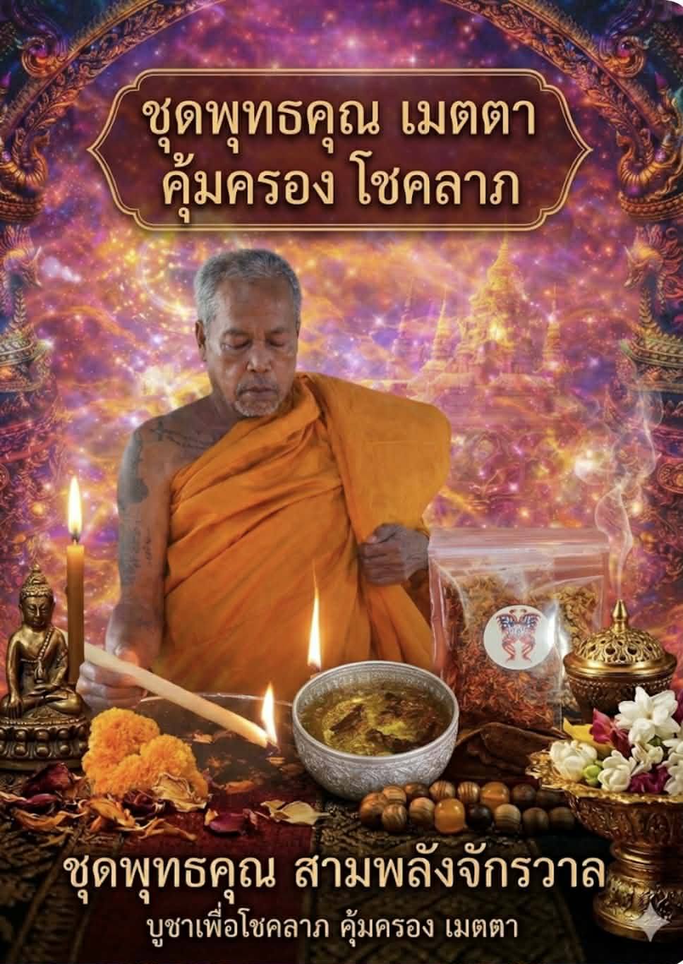 Maha Songkran Holy Water DIY Kit (200g) - Blessed by Kruba Krissana