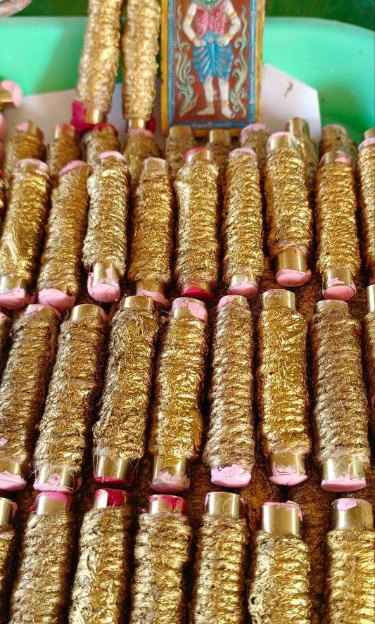 Kruba Krissana: Ha Taew 'Five Rows' Takrut – Sacred Phong Prai Kuman & Mong Dam Essence (BE 2566)