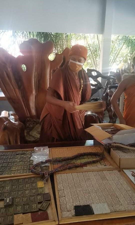 Limited Edition Kruba Krissana "Rice Donation" Amulet (BE 2564) – Sacred Takrut Edition