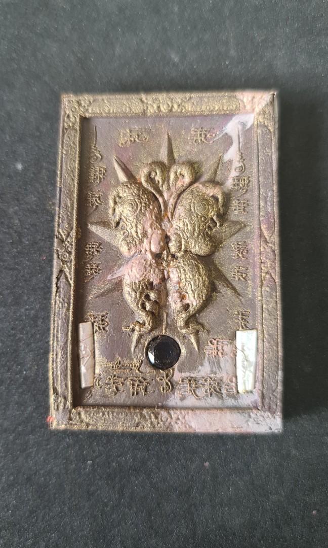 Ultra-Exclusive: Kruba Krissana "Rice Donation" Amulet – Silver Takrut & UV Gem Edition (Only 19 Made)